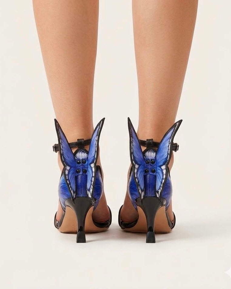 Blue Monarch Cross Strap